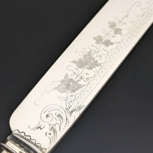 1900年頃 英国ヴィンテージ 天然石ハンドル カトラリー12ペアセット 箱入り Cavendish